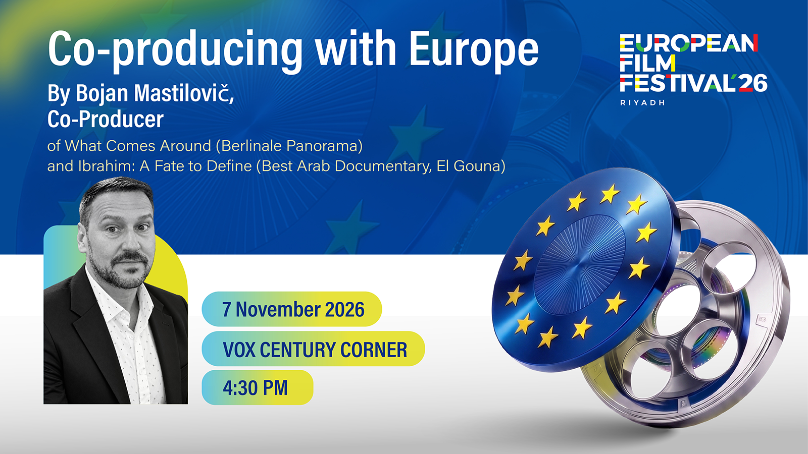 Co-producing with Europe guest lecture banner for 7 November 2026